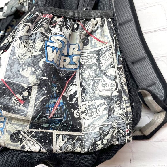 Pottery Barn Kids Star Wars Comics Glow-in-the-Dark Print Mackenzie 17" Backpack - Picture 4 of 14